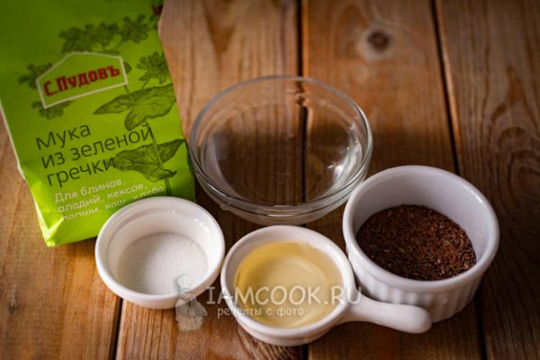 Лепешки из муки зелёной гречки