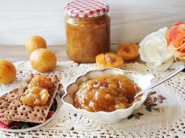 Джем из желтой сливы с агар-агаром