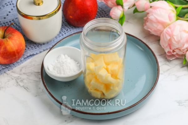 Молочный коктейль с яблоком