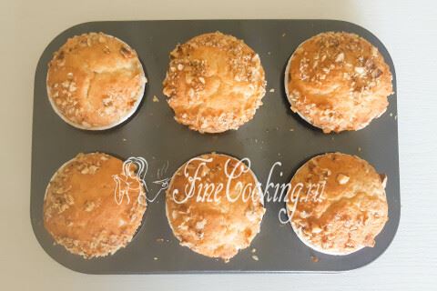 Кексы с грецкими орехами в духовке