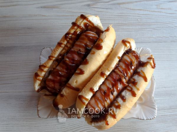 Хот-дог с беконом