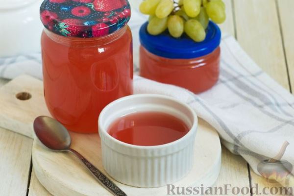 Желе из винограда на агар-агаре (на зиму)