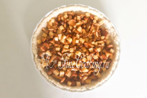 Пирог с лисичками