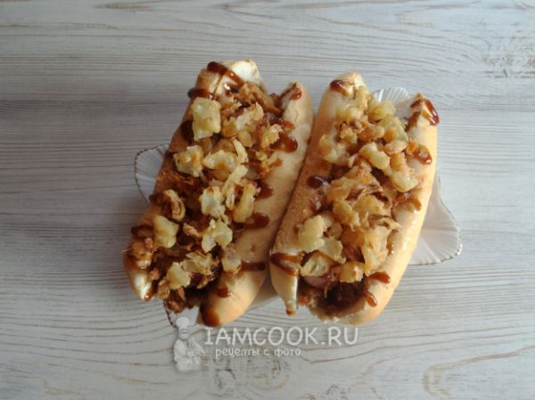 Хот-дог с беконом
