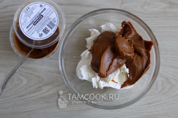 Чизкейк с варёной сгущенкой