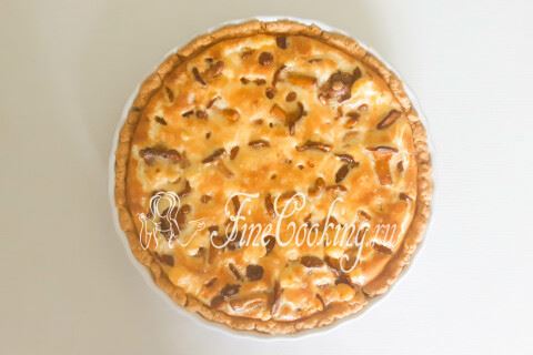 Пирог с лисичками
