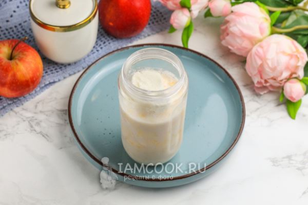 Молочный коктейль с яблоком