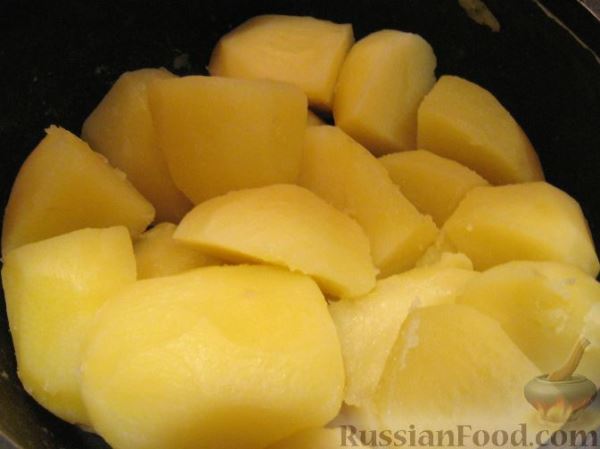 Картофельное пюре с хреном и молоком