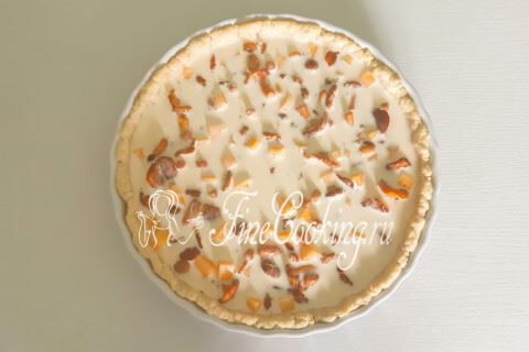 Пирог с лисичками
