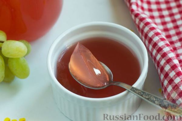 Желе из винограда на агар-агаре (на зиму)
