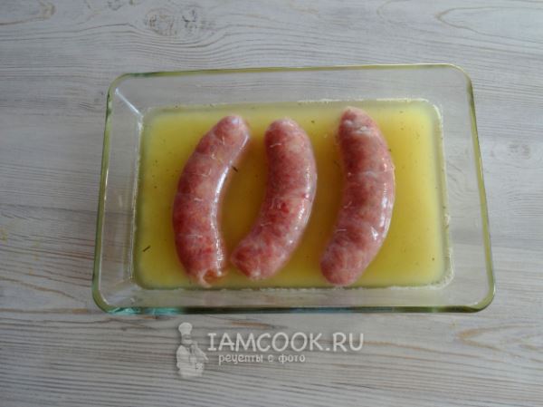 Купаты с рисом в духовке