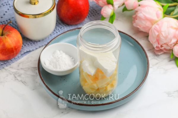 Молочный коктейль с яблоком