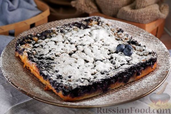 Клафути с голубикой
