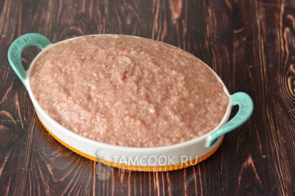 ПП запеканка из фарша в духовке