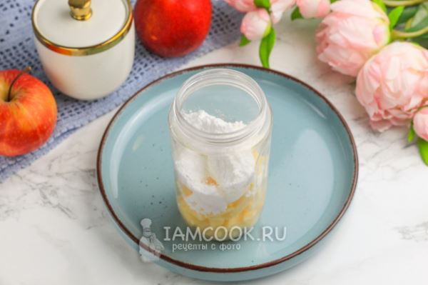 Молочный коктейль с яблоком
