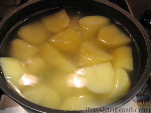 Картофельное пюре с хреном и молоком