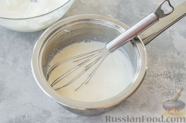 Желейный творожно-сметанный торт с виноградом